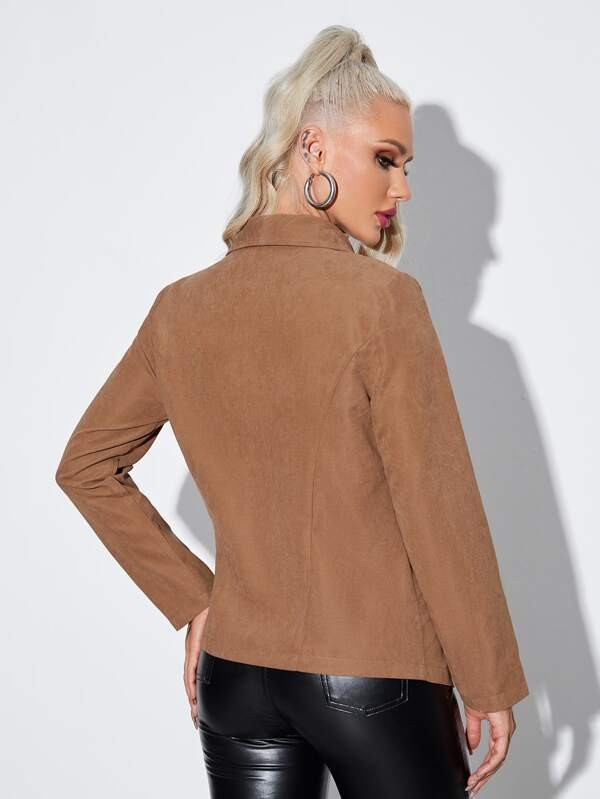 Jacket Suede Καφέ